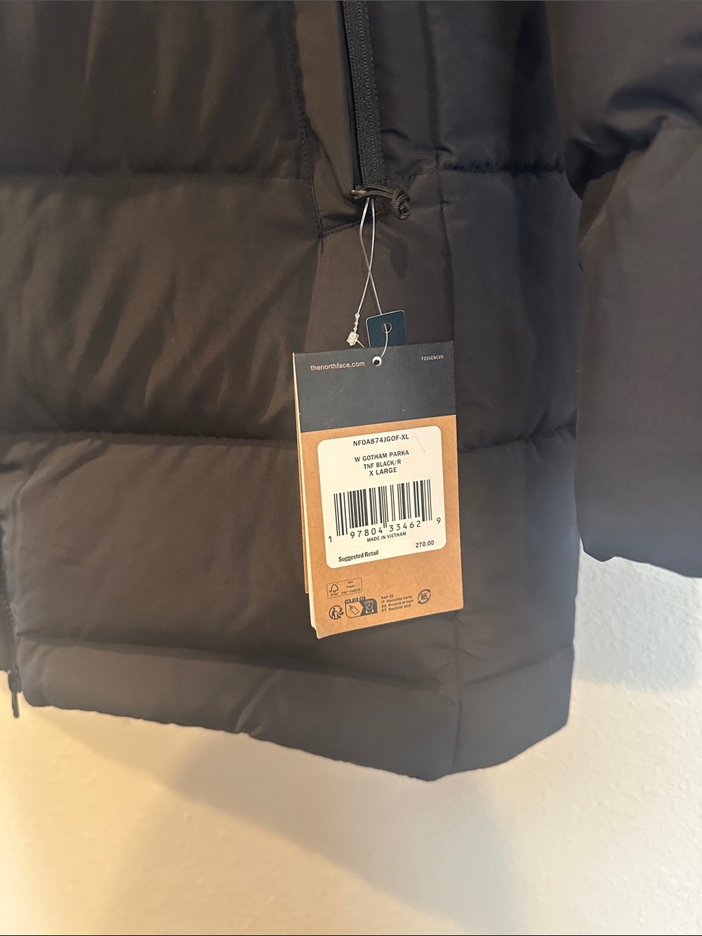The North Face Women's Gotham 600 Hooded Parka Jacket - Picture 6 of 6